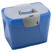 A4 Horizon plastic file box, blue