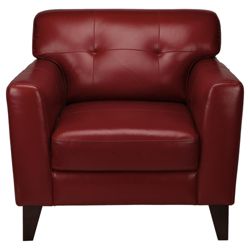 Arizona Leather Armchair, Red