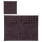 Tesco Mock Croc Set of 4 Placemats and Coasters, Purple.
