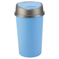 45L blue touch top bin