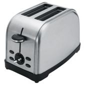 Tesco 2TSS11 2 Slice Toaster - Brushed Stainless Steel