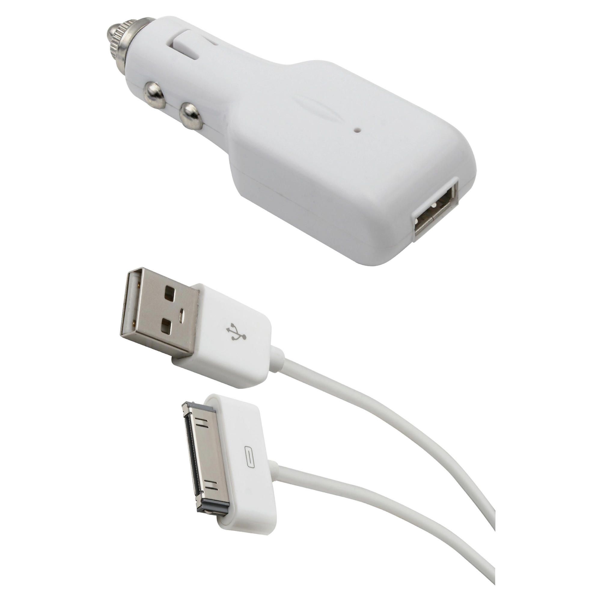 Technika in-car charger and cable bundle for iPod/iPhone