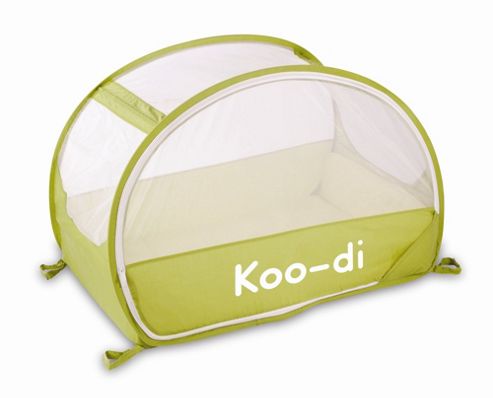 Image of Koo-di Pop Up Bubble Travel Cot, Lemon And Lime