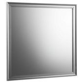 Tesco Silver Effect Wooden Mirror 40x40cm