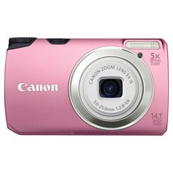 Canon A3200 IS Digital Camera Pink