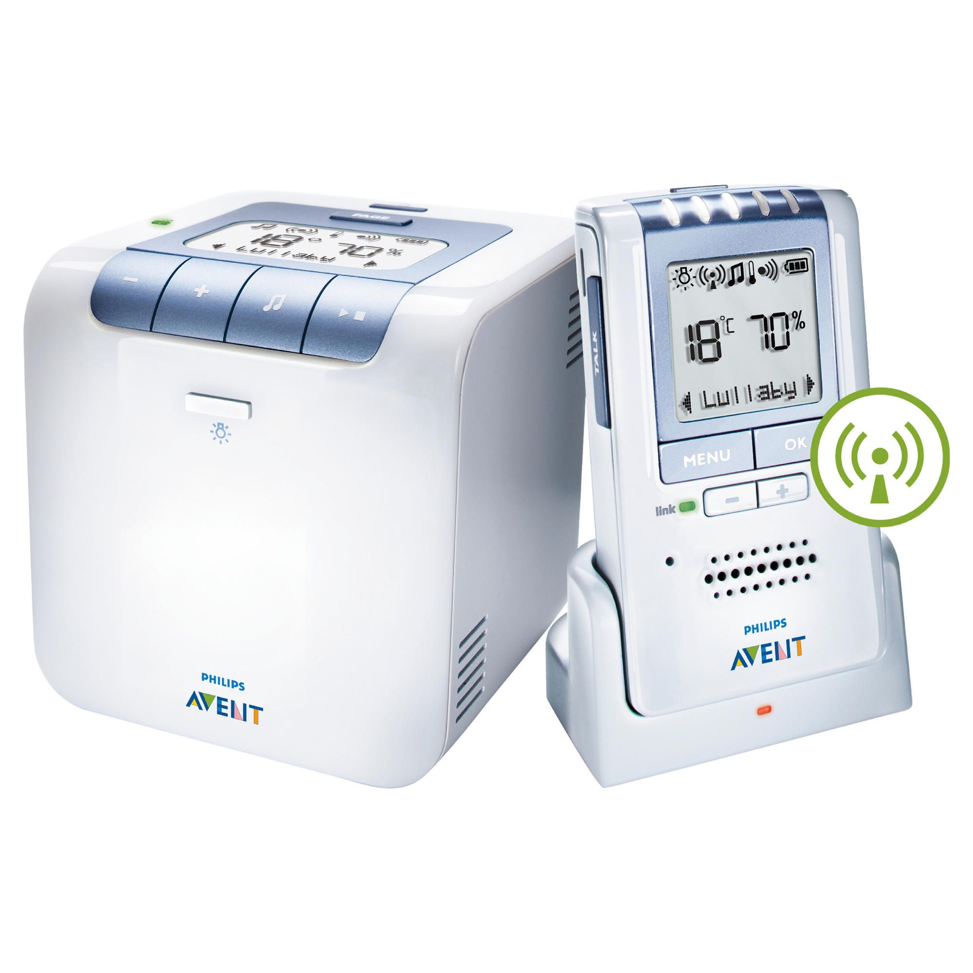Philips Avent Super Sensitive Dect Monitor With Temp/Humidity?Lullabies Philips Avent Super Sensitive Dect Monitor With Temp/Humidity?Lullabies