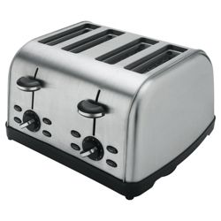 Tesco 4TSS11 4 Slice Toaster - Brushed Stainless Steel