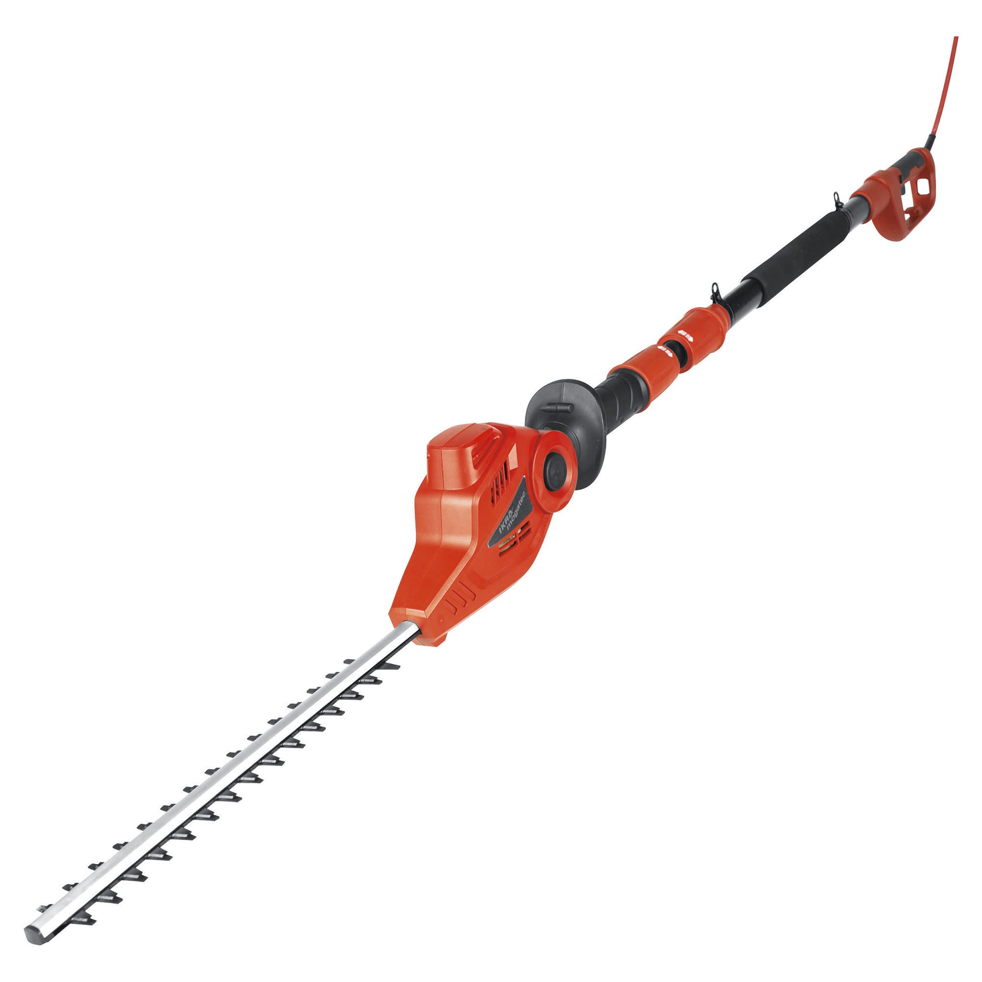 Red 500W Electric Long Reach Hedge Trimmer