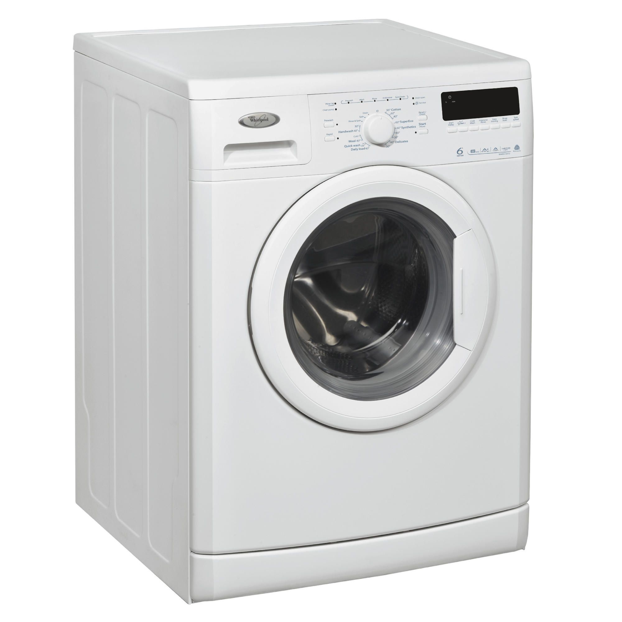 Whirlpool WWDC 6410 6KG 1400 RPM 6th Sense WM White