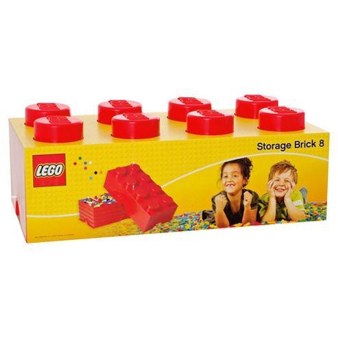 Image of Lego Storage Brick 8 Red
