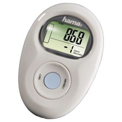 Hama PM-Pro+ Pedometer(up to 99999 steps) - White