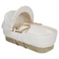 Clair de lune Dimple Moses Basket, Cream