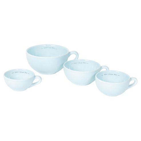 Image of Nigella Lawson Living Kitchen Set Of 4 Measuring Cups, Blue