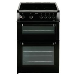 Beko BDVC663K Black 60cm Twin Cavity Ceramic Cooker