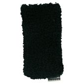 Trendz Black Fluffy Universal Phone Sock
