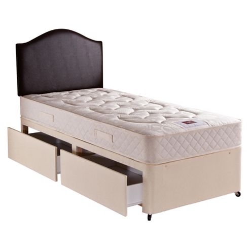 Image of Airsprung Danbury Luxury Single 2 Drawer Divan Bed