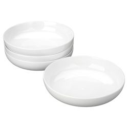 Tesco Porcelain Set of 4 Pasta Bowls, White