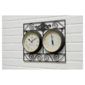 Gamblemere Garden Wall Frame Clock/Thermometer