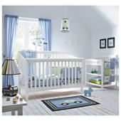 Kids Line La Jobi Geneva 4 in 1 Cot Bed, White
