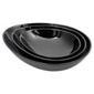 Nigella Lawson Living Kitchen Set of 3 Salad and Vegetable Dishes, Black