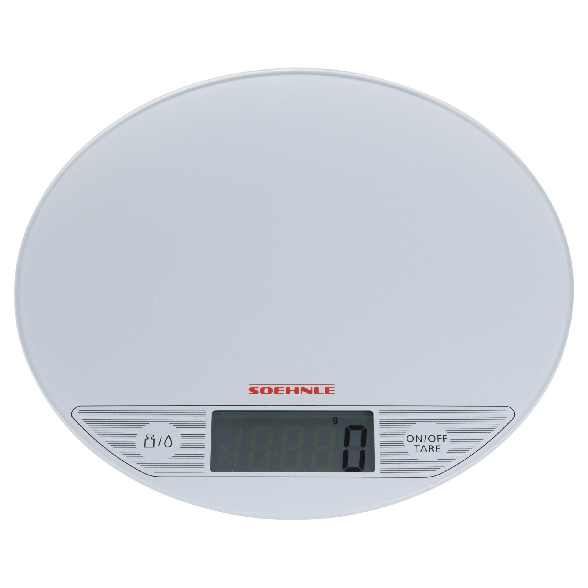 Soehnle Flip Flat Glass scales, Silver Soehnle Flip Flat Glass scales, Silver