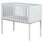 Saplings Ellie Stationary Crib with Mattress, White