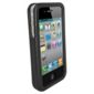 Orbyx Hard Leather Case with Screen Protector iPhone 4 Black