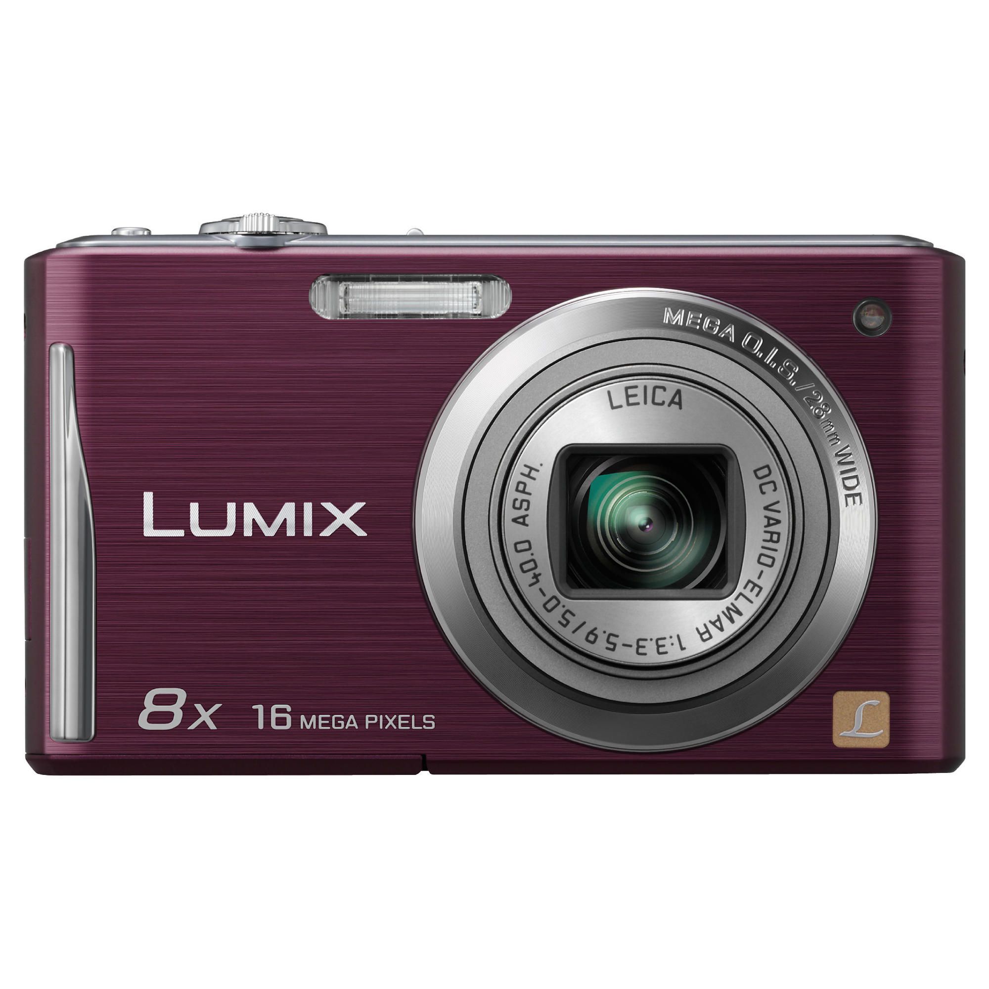 Panasonic Lumix FS35 Digital Camera - Violet (16.1MP, 8x Optical Zoom) 2.7 inch LCD