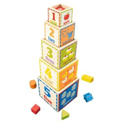 Pyramid Of Play Stacking & Number Toy Wooden Toy