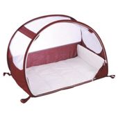 Koo-Di Pop Up Travel Bubble Cot, Aubergine & White