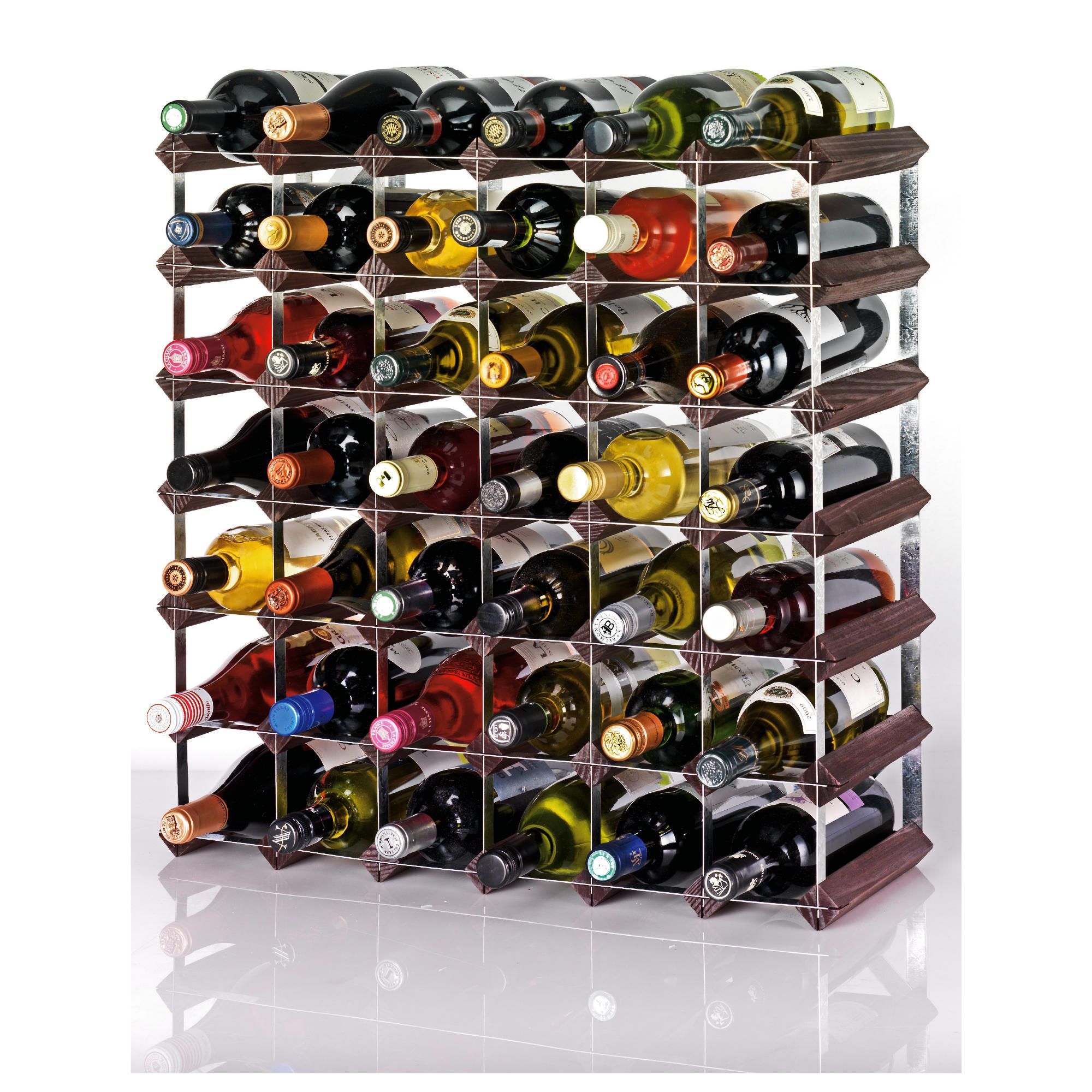 RTA 42 bottle wine rack, Dark Oak