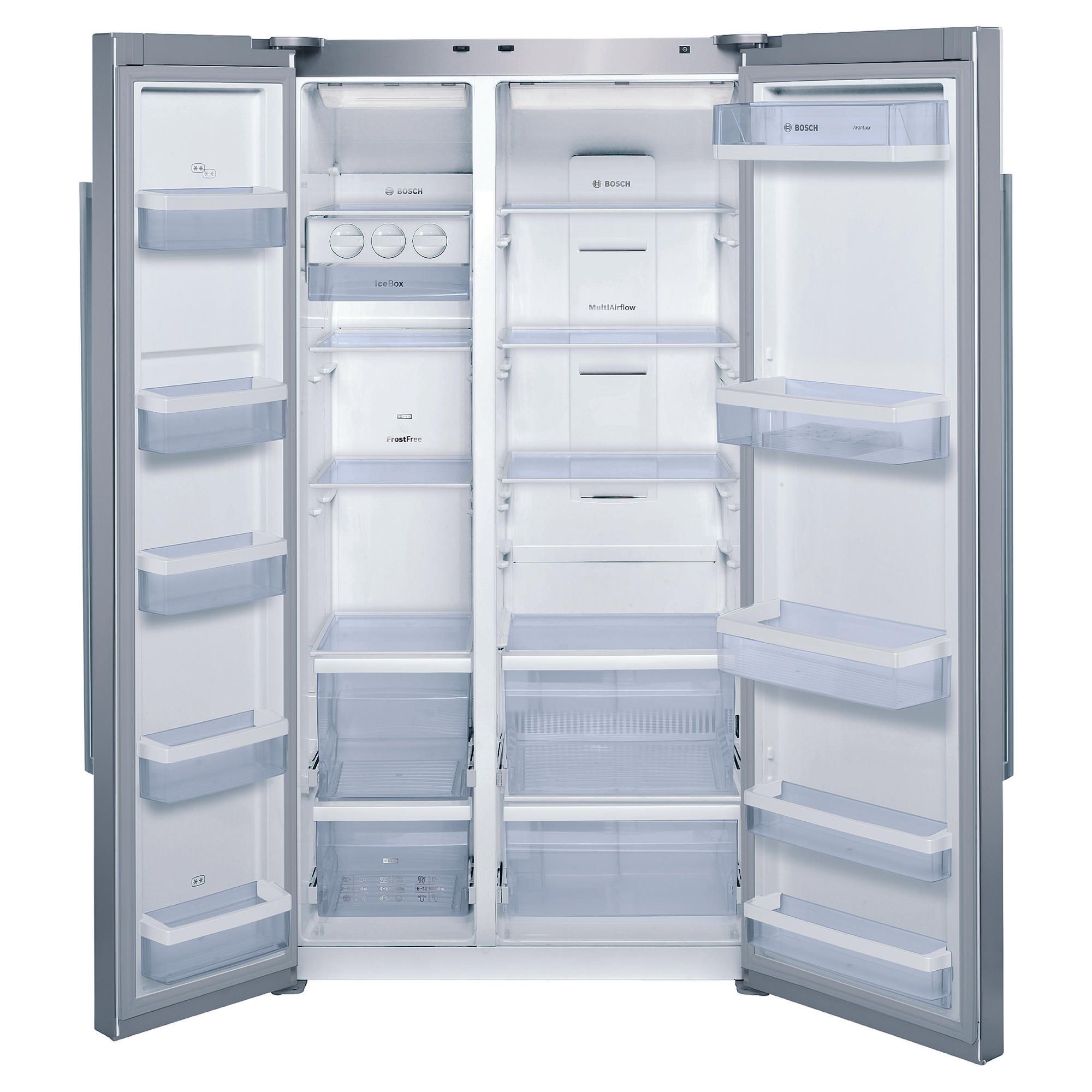 Bosch Avantixx KAN62V41GB stainless steel look American style fridge freezers