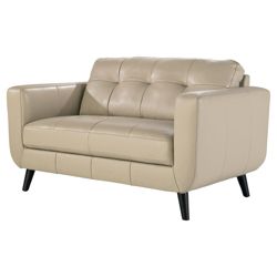 Small Sofa on Leather Small Sofa Taupe From Our Leather Sofas Range   Tesco Com