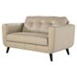 Lorenzo Leather Small Sofa Taupe