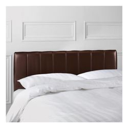 Haddon Single Faux Leather Headboard, Chocolate