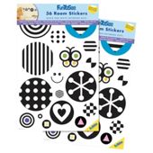 FunToSee Black and White Nursery Stickers