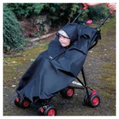 Stroller Rain Cape -Black