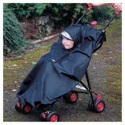 Stroller Rain Cape -Black