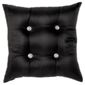 F&F Home Satin Gem Cushion, Black