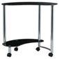 Mercury Corner Computer Trolley, Black