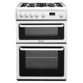 Hotpoint HAG60P White Twin Cavity Cooker