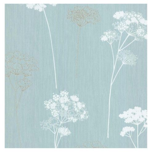 Image of Dulux Meadowsweet Wallpaper, Soft Teal