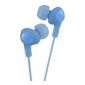 JVC HAFX5/BLUE “GUMY PLUS” Ear Bud Headphones - Peppermint Blue
