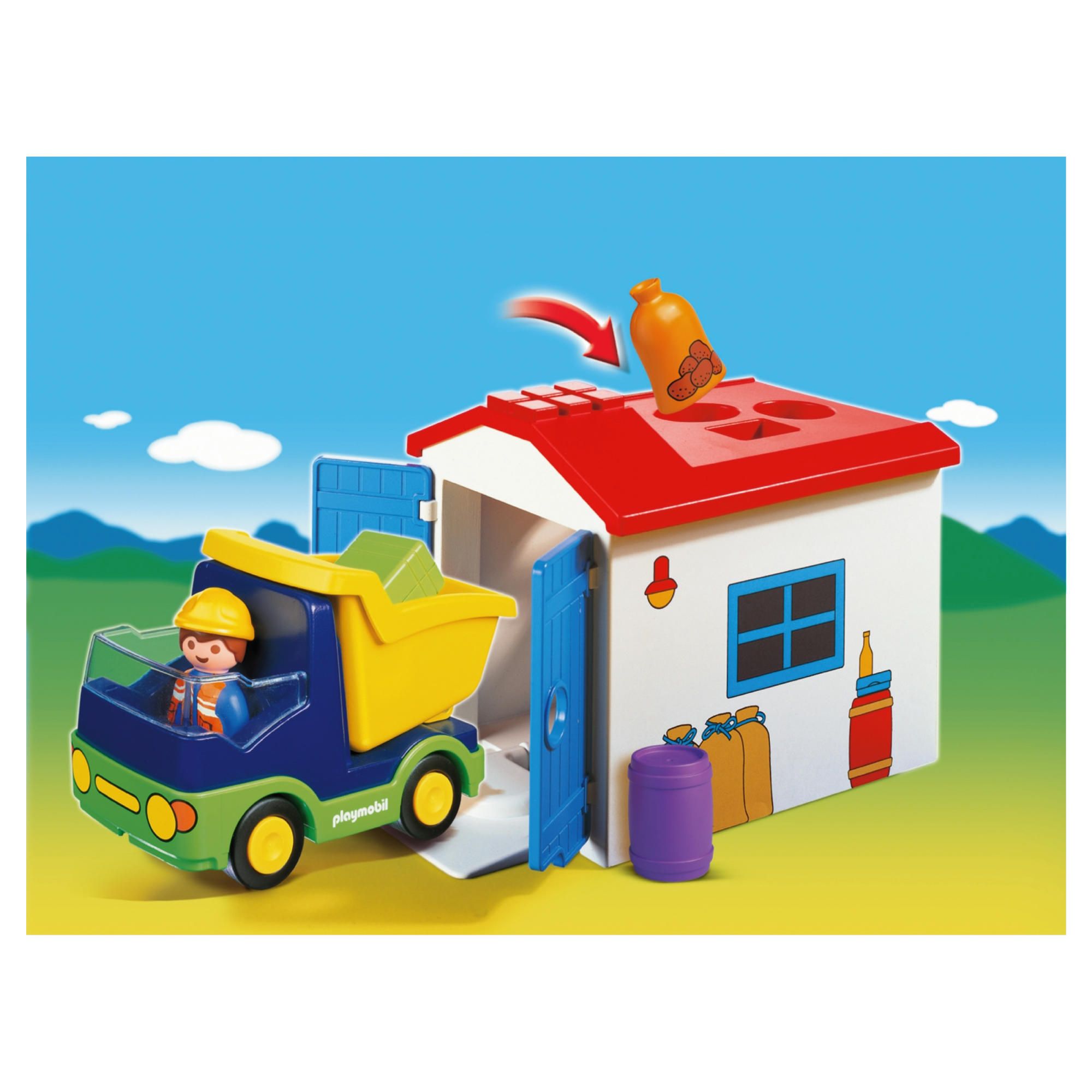 Playmobil 123 Truck With Garage