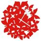 Acctim Butterflies Wall Clock Red