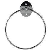 Tesco Chrome Towel Ring, Wall Mounted