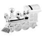Silver Plated Money Box - Large Train