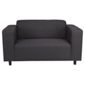 Stanza Fabric Small Sofa Charcoal