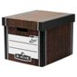 R-Kive Premium Tall Storage Box Classic Woodgrain 10 Pack