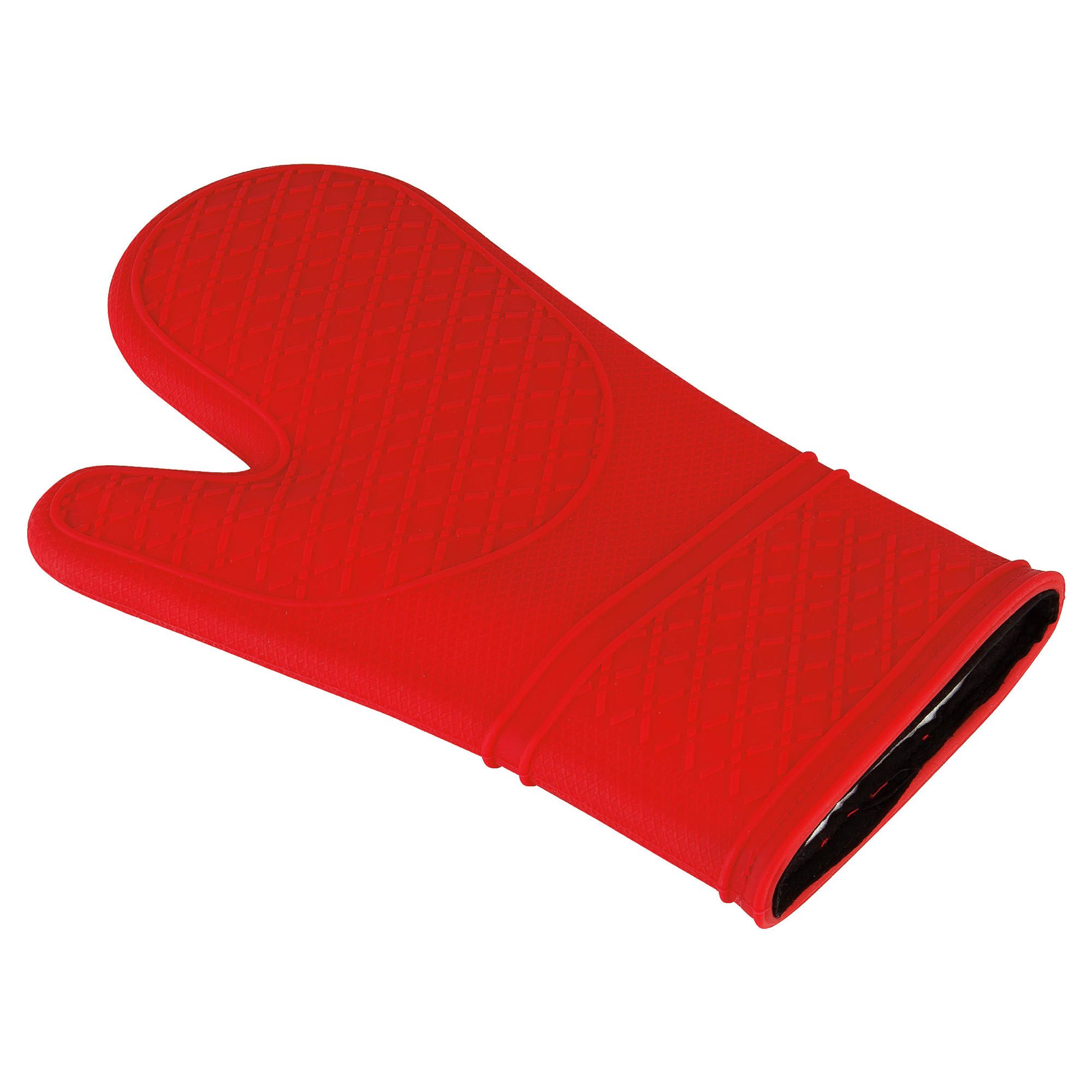 Tesco Silicone Oven Glove Waterproof Red